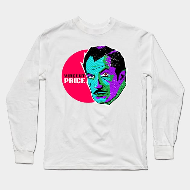 Vincent Price Long Sleeve T-Shirt by Ted's Shirts